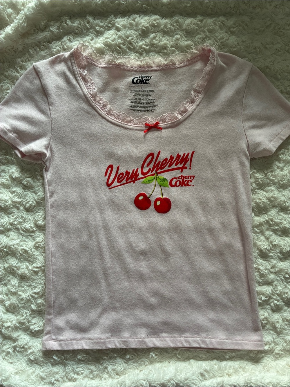 Very Cherry Pink Girls' Tee by Cherry Coke